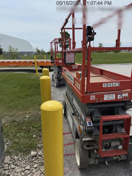 2020 Skyjack SJIII-3226 Solid NM Tires, Half height spring hinged entry gate, Dual Beacons