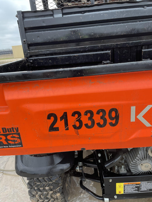 2022 Kubota RTV-X1140W-H Plastic Canopy, Windshield Acrylic Clear, LED Strobe Light, Wire Harness Kit, Back up Alarm