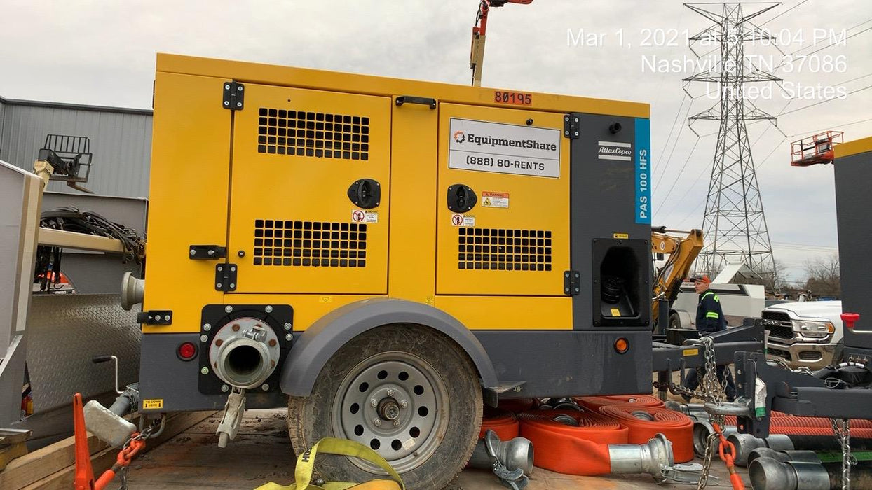 2020 ATLAS COPCO PAS 100 HF CS Enclosed