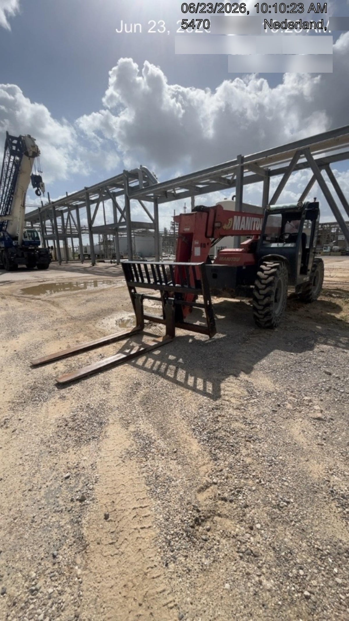 2018 Manitou 12042 Manitou MTA 12042 w/Cab/Heat/AC, Work Lights/Strobe, Aux Hyd, Solid Tires, Lift Hook, 66" Carriage, 72" Forks