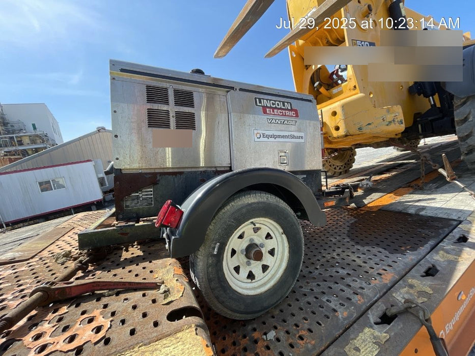 2019 Lincoln Electric Vantage 322 Lincoln Vantage 322 Welder w/Trailer, Light Kit, Cable Rack