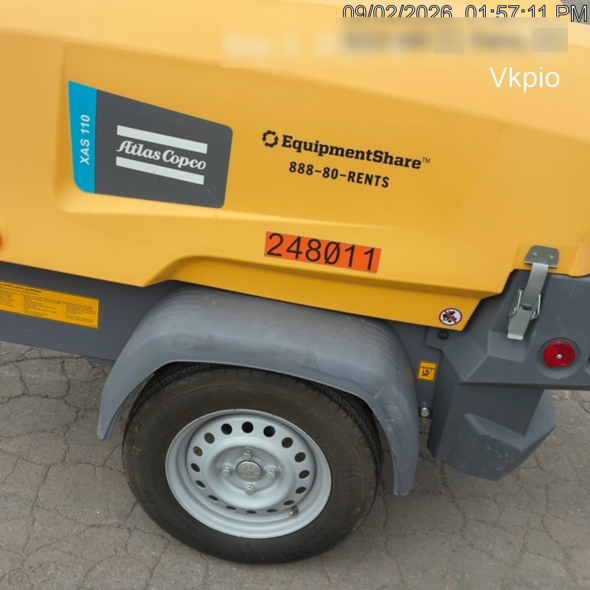 2022 ATLAS COPCO XAS 110