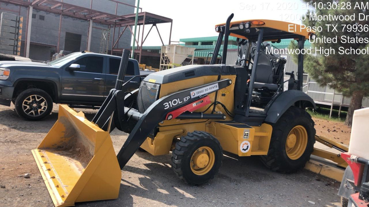 2020 John Deere 310LEP - Extendable Stick Canopy, 4WD, Extendable Stick, Pilot Controls, 2 Way Hydraulics, TAG Manual QC