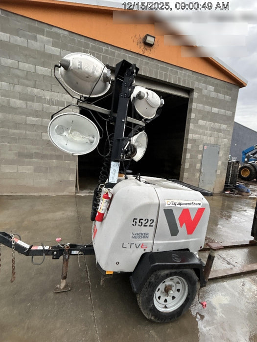 2017 Wacker Neuson LTV6L-MH Wacker Neuson 6 kW Towable Light Generator