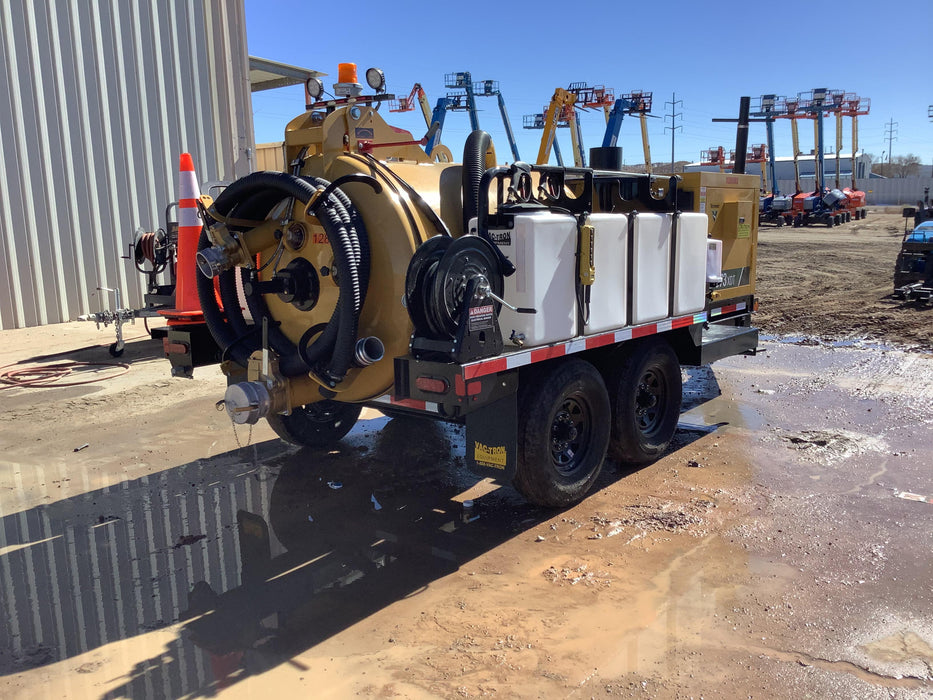 2020 Vac-Tron LP573XDT Tier 4 Kohler Diesel Engine, 500 Gallon Debris Tank w/ Hydraulic Tilt, two (2) 100 Gallon Water Tanks, Low Profile Torsion Axles (12,000 GVWR), Manual Jack Trailer