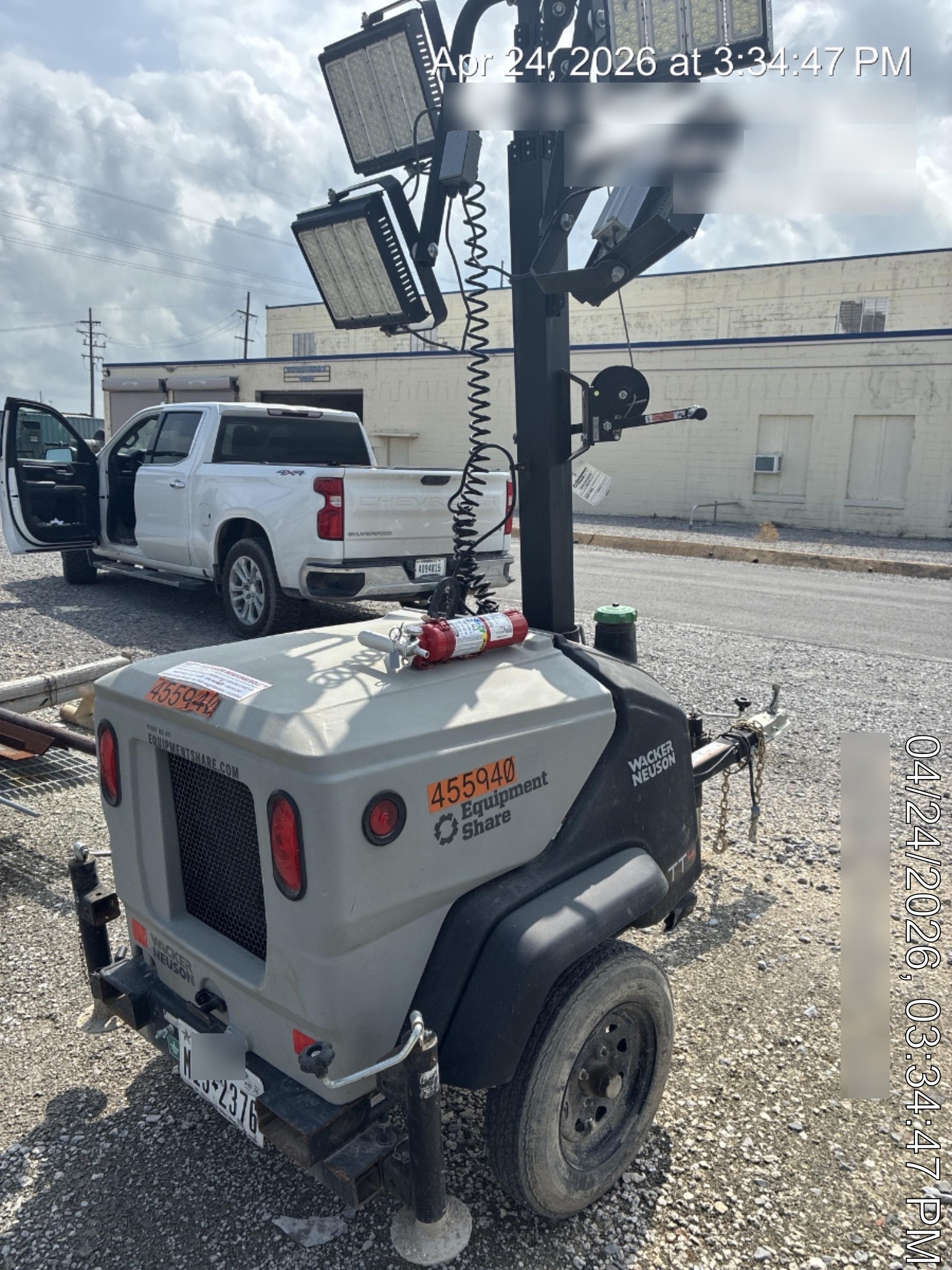 2024 Wacker Neuson LTT4 Diesel, Kohler KDW702, Deep Sea Controller, Auto Start, LED 320W, Bypass Outlet, T3