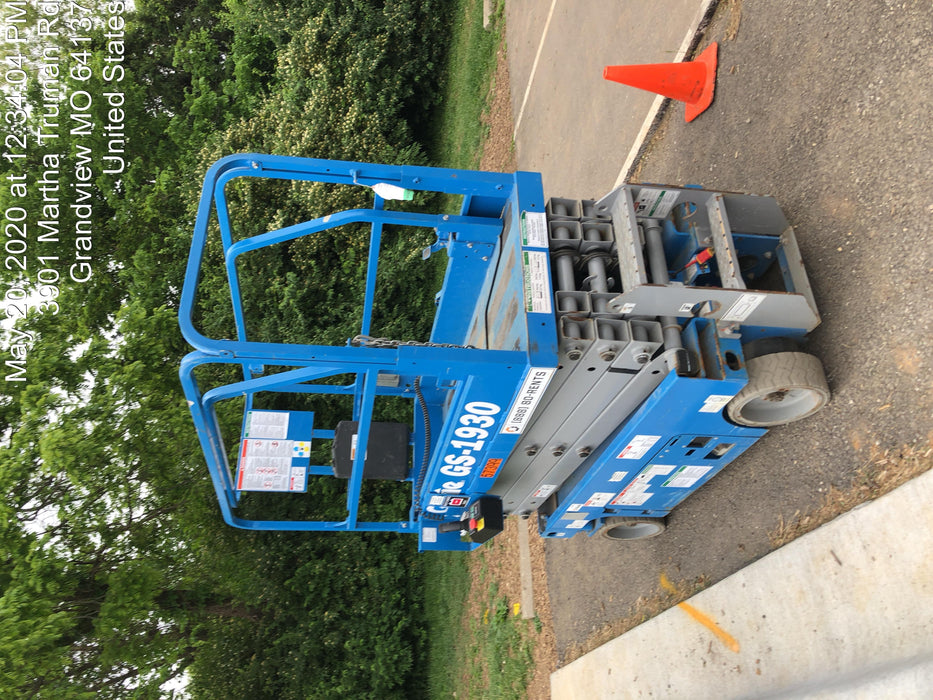 2016 Genie GS-1930 Standard Rental Specs