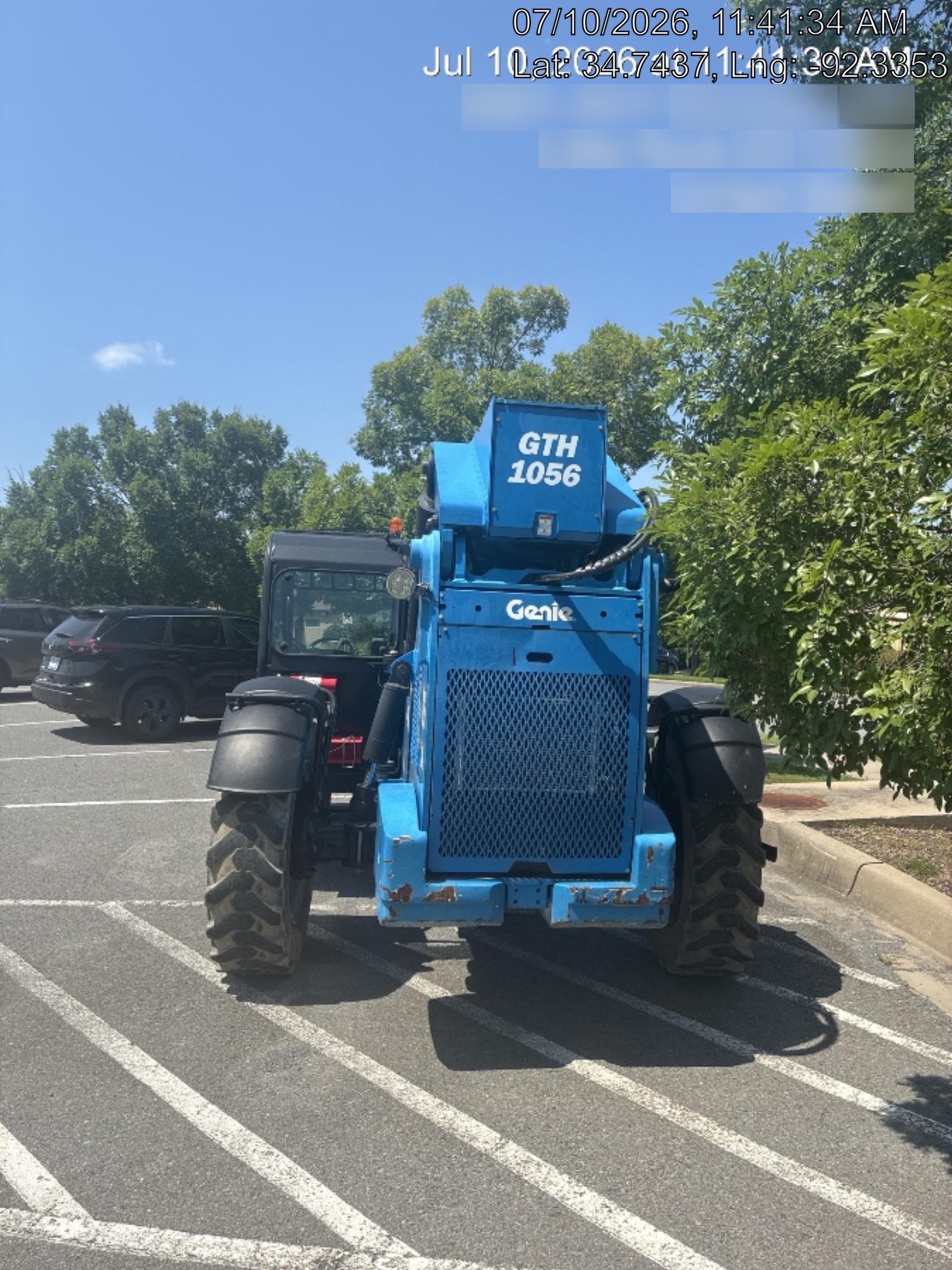 2019 Genie GTH-1056 Cab/Heat/AC, FF Tires, LED Work Lights, Beacon 60" QA Carriage, 60" Forks
