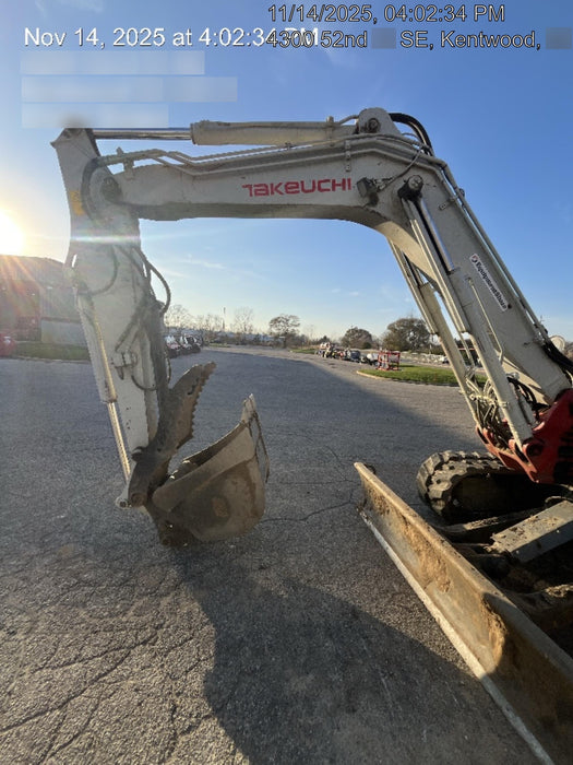 2019 Takeuchi TB290 Cab/Heat/AC Rubber tracks, Dozer blade, Travel alarm, Auxiliary hydraulics w/Manual QC, Hydraulic thumb, 18", 24", and 36" Buckets