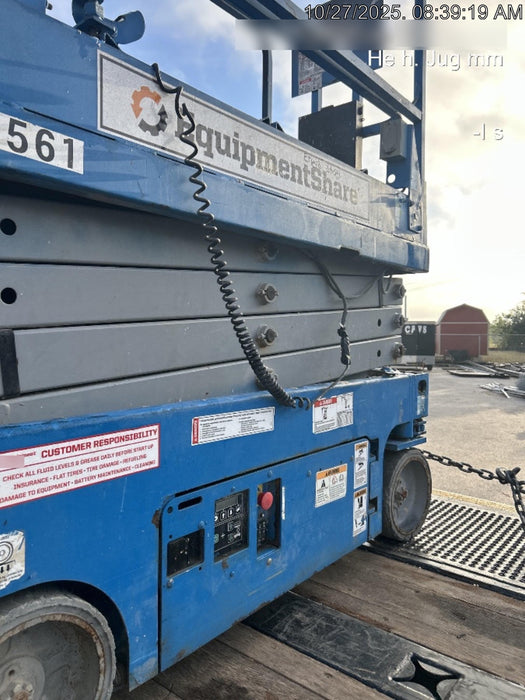 2017 Genie GS-1930 Genie GS-1930 Lift w/Fixed Rail and Chain Entry