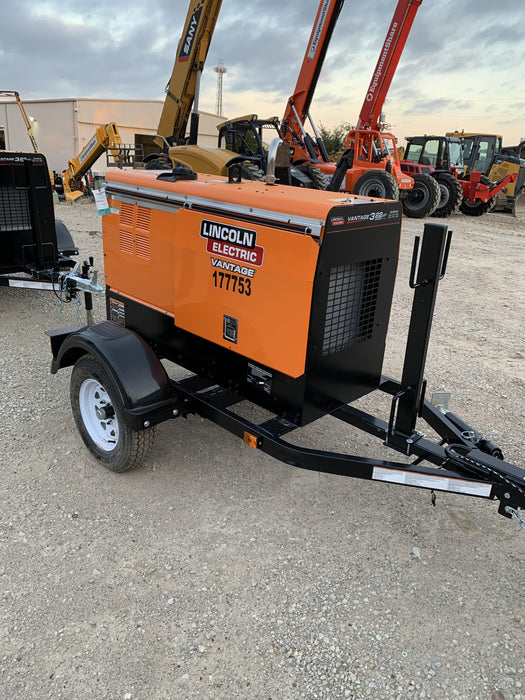 2021 Lincoln Electric Vantage 322 Vantage 322 Ready Pak 3 w/ Decals, ORANGE (includes trailer, cable rack, fender light kit) NO Telematics