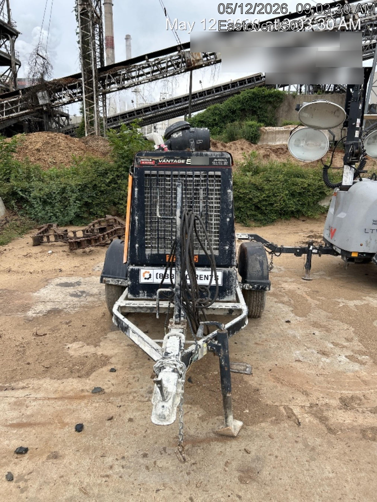 2021 Lincoln Electric Vantage 549X Ready Pak 3, ORANGE (includes trailer, cable rack, fender light kit)