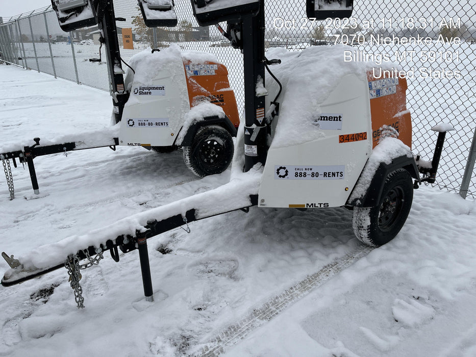 2023 Generac MLT2 Diesel, Flex Switch 120V Input, Powerzone Controller, (4) 320W LED Lights, 4kW Generator, 39.9 Gal Fuel Tank, 2" Ball, T3