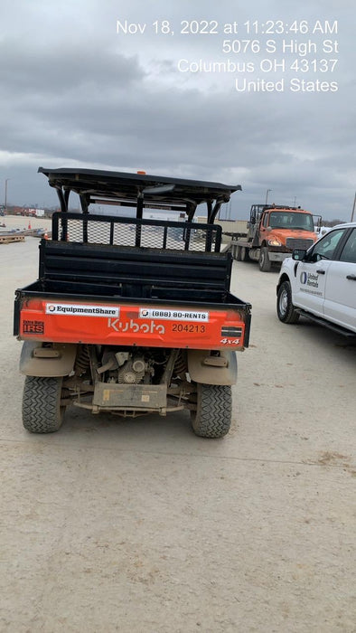 2022 Kubota RTV-X1140W-H Plastic Canopy, Windshield Acrylic Clear, LED Strobe Light, Wire Harness Kit, Back up Alarm