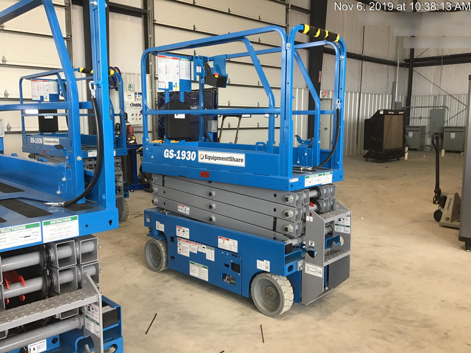 2019 Genie GS-1930 Fixed Rails with Chain Entry