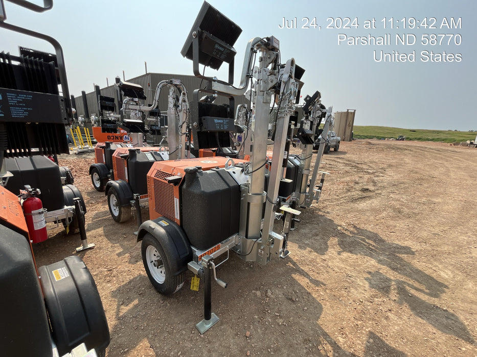 2024 Wanco WLTT-4MM4K Diesel, Deep Sea Controller, Shore Power Plug, Auto Start, (4) 350W LED Floodlights, 4kW Generator, 60 Gal Fuel Tank, 2" Ball, T3