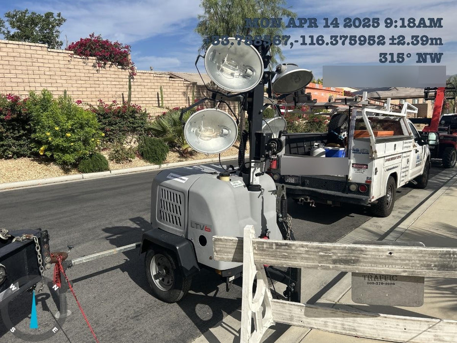 2019 Wacker Neuson LTV6L-MH Wacker Neuson LTV6L Mobile Light Tower w/Fuel Level Sensor Installed