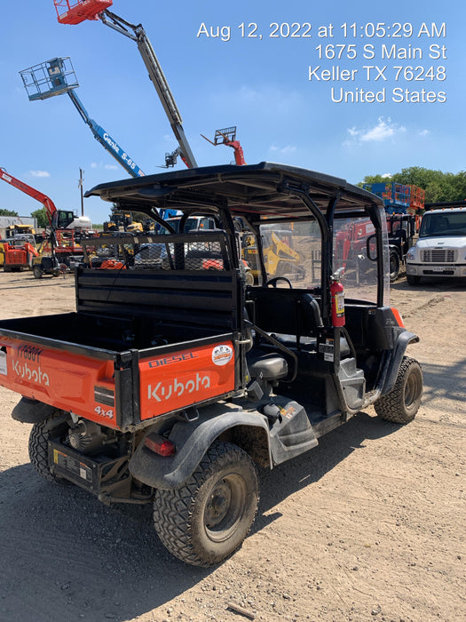 2021 Kubota RTV-X1140W-H Plastic Canopy, Windshield Acrylic Clear, LED Strobe Light, Wire Harness Kit, Back up Alarm