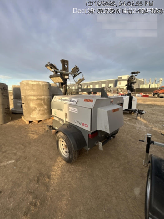 2022 Wacker Neuson LTW20Z1 Isuzu Dsl. Engine, 23' Mast, (4) 300W LED Lights, CWK, Programmable Dawn to Dusk, 360 Deg. Rotation, 57 Gal. Tank, Trailer Mounted