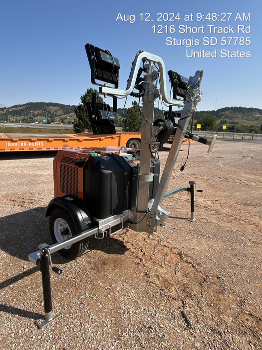 2024 Wanco WLTT-4MM4K Diesel, Deep Sea Controller, Shore Power Plug, Auto Start, (4) 350W LED Floodlights, 4kW Generator, 60 Gal Fuel Tank, 2" Ball, T3