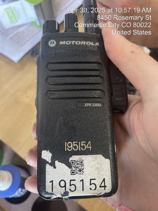 2021 MOTOROLA XPR3300E