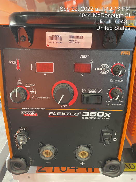 2021 LINCOLN ELECTRIC FLEXTEC 350X