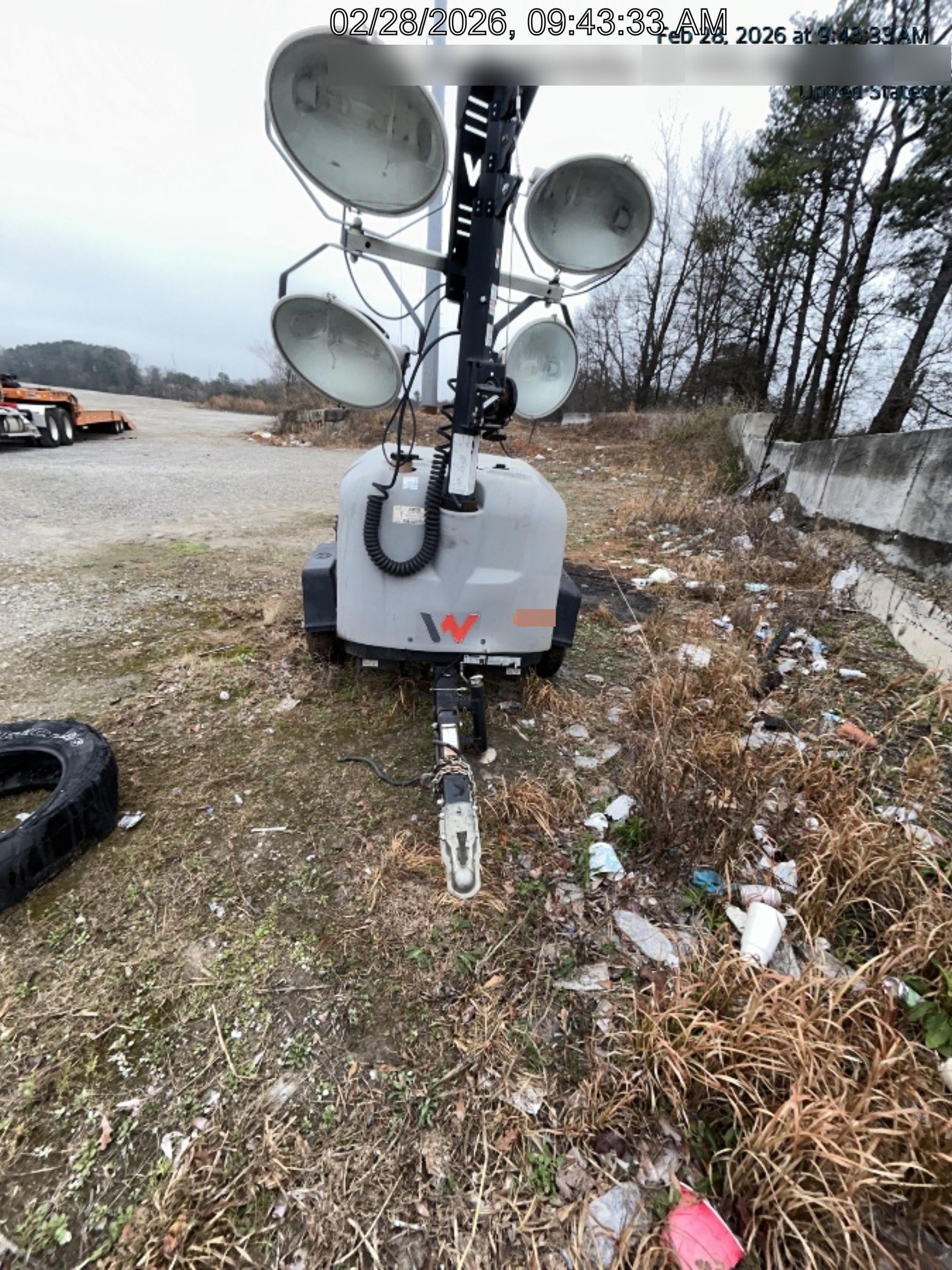 2019 Wacker Neuson LTV6L-MH Wacker Neuson LTV6L Mobile Light Tower w/Fuel Level Sensor Installed