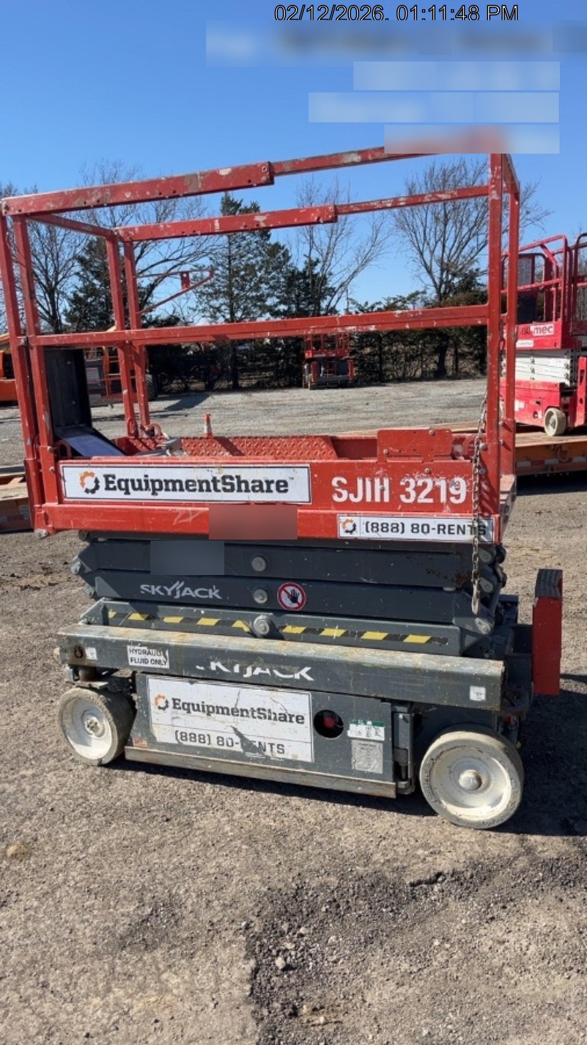 2019 Skyjack SJIII-3219 Standard w/Trojan Batteries