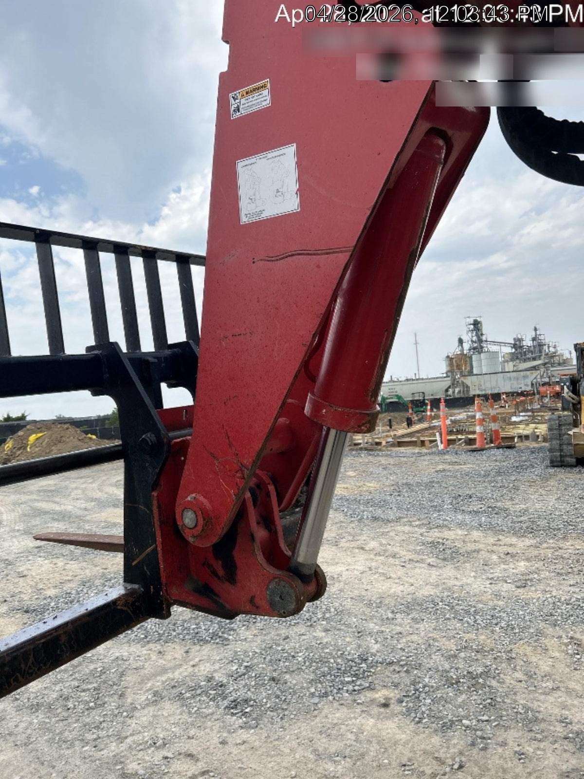 2019 Manitou MTA8044 MTA 8044 - 74 HP T4, Canopy, Worklights/Strobe, Beacon, 66" Carriage, 48" Forks, Solid Tires, Lift Hook, Aux Hydraulics