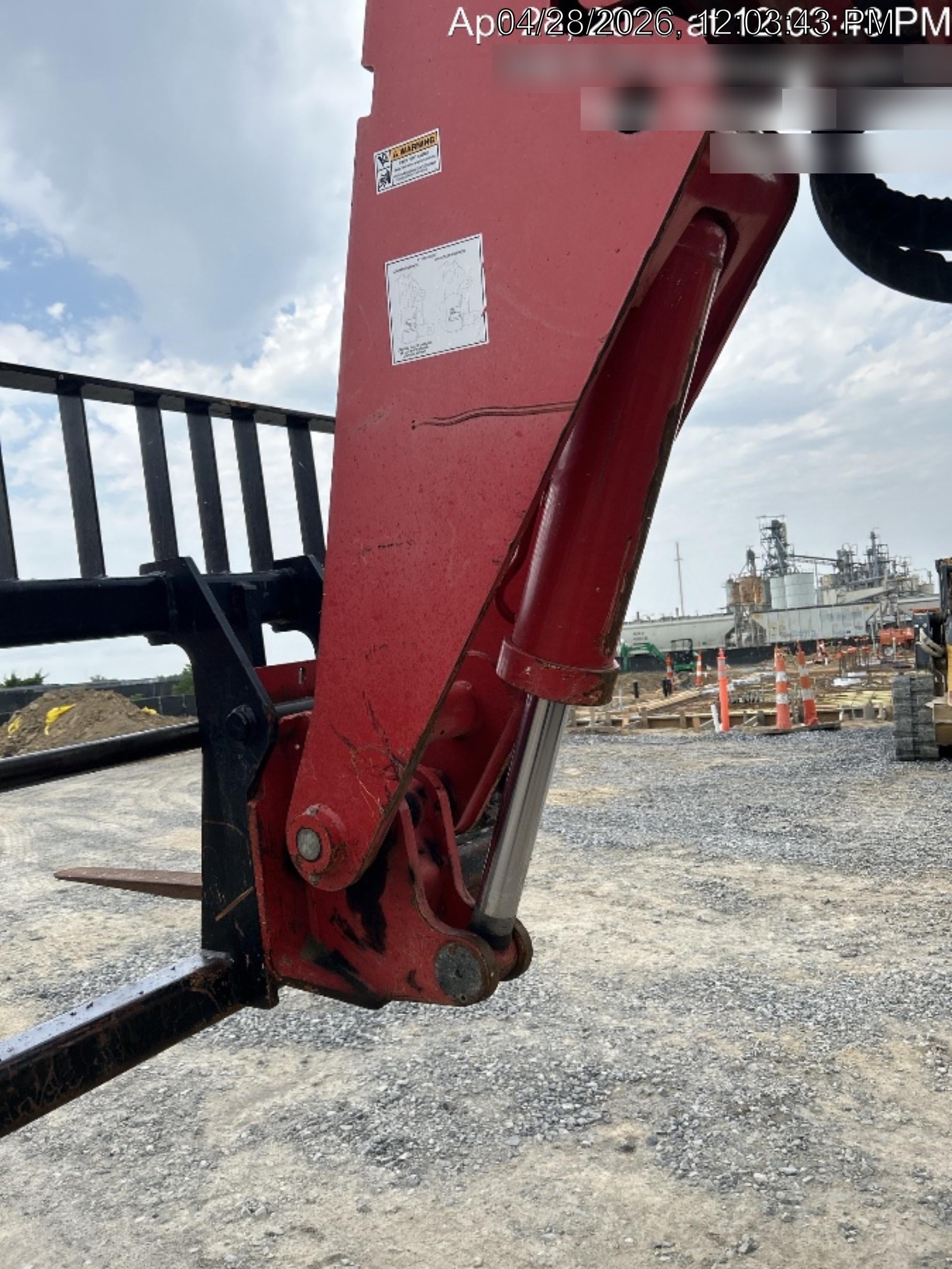 2019 Manitou MTA8044 MTA 8044 - 74 HP T4, Canopy, Worklights/Strobe, Beacon, 66" Carriage, 48" Forks, Solid Tires, Lift Hook, Aux Hydraulics