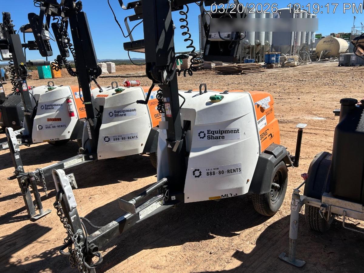 2023 Generac MLT2 Diesel, Flex Switch 120V Input, Powerzone Controller, (4) 320W LED Lights, 4kW Generator, 39.9 Gal Fuel Tank, 2" Ball, T3