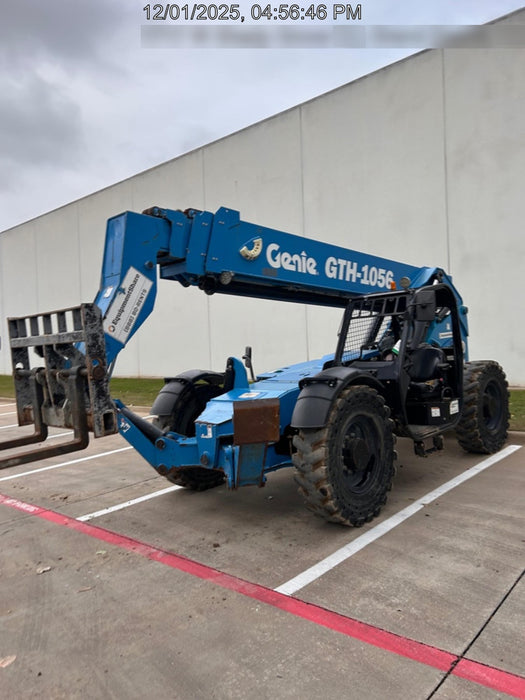 2018 Genie GTH-1056 Genie GTH-1056 w/ROPS, Work Lights, Solid Tires, RH Cab Mesh, Beacon, 60" Carriage and Forks