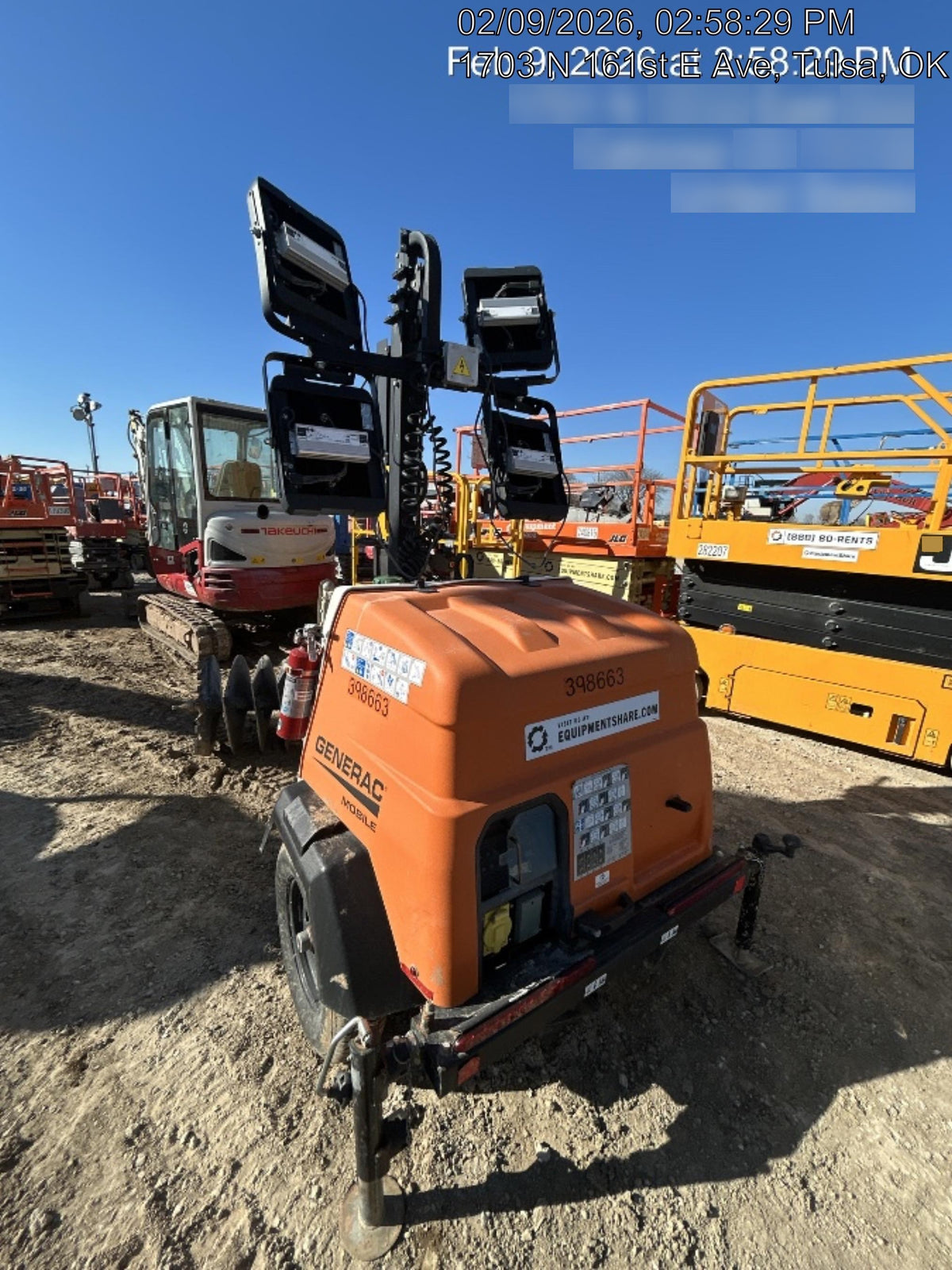 2024 Generac MLT2 Diesel, Flex Switch 120V Input, Powerzone Controller, 
(4) 320W LED Lights, 4kW Generator, 39.9 Gal Fuel Tank, 2" Ball, T3