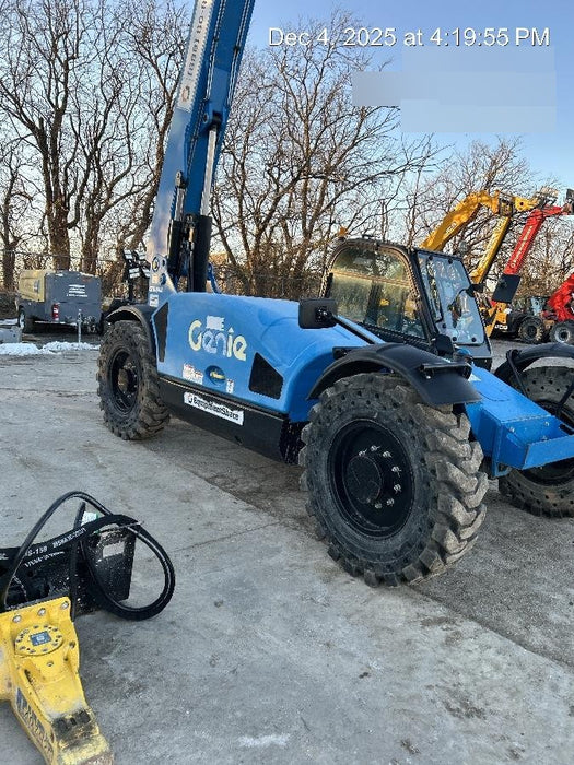 2019 Genie GTH-844 Cab/Heat/AC, Solid RT Tires, LED Work Lights, Beacon 60" QA Carriage, 48" Forks