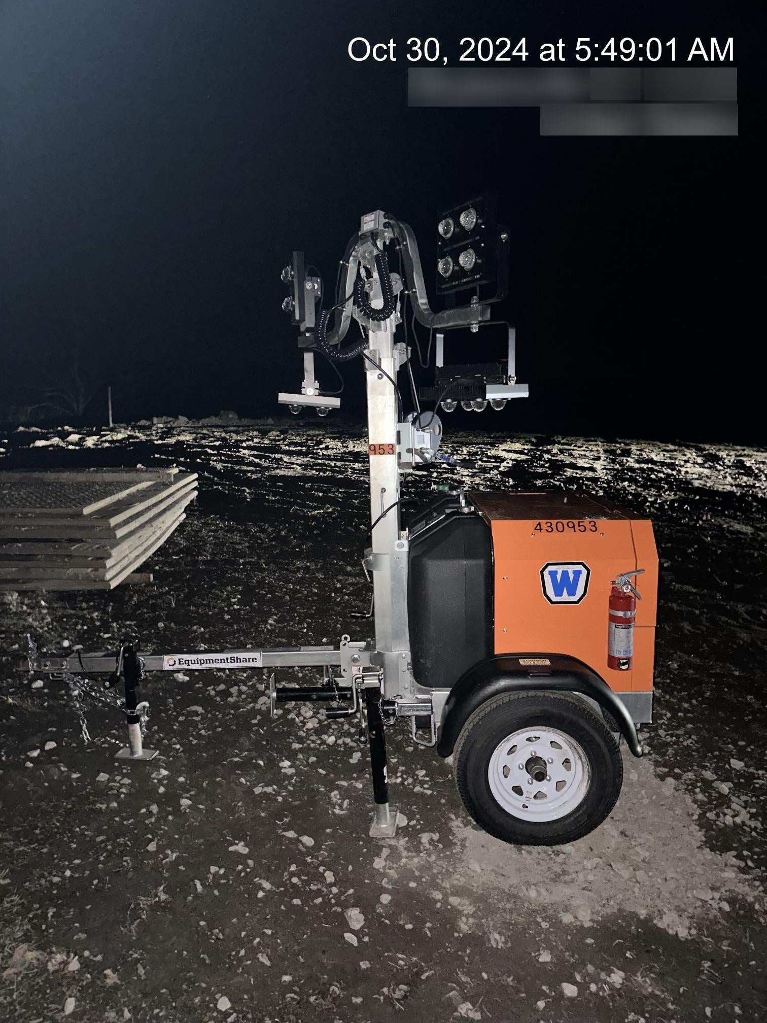 2024 Wanco WLTT-4MM4K Diesel, Deep Sea Controller, Shore Power Plug, Auto Start, (4) 350W LED Floodlights, 4kW Generator, 60 Gal Fuel Tank, 2" Ball, T3