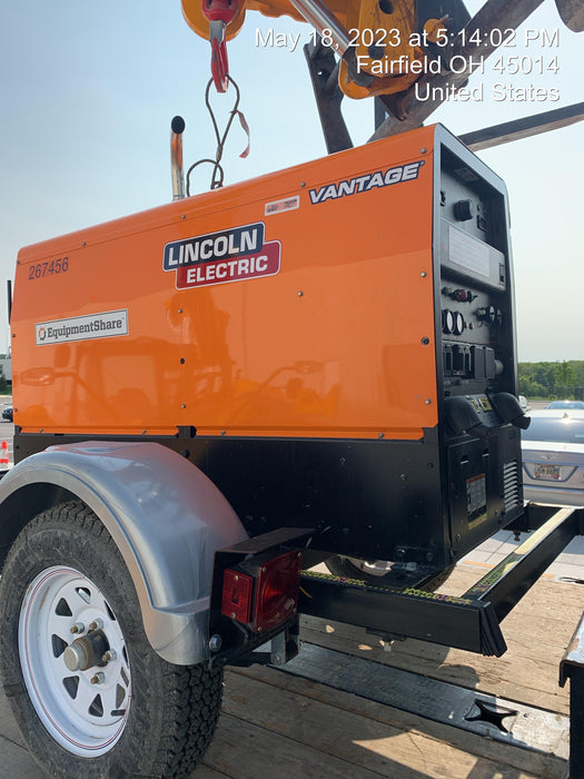 2022 Lincoln Electric LE400 Kubota V1505, Trlr, Cable Rack, Light Kit, ES Decals, T3