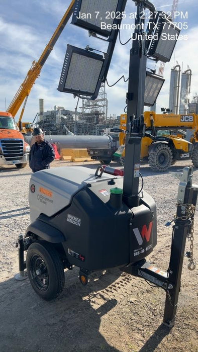 2024 Wacker Neuson LTT4 Diesel, Kohler KDW702, Deep Sea Controller, Auto Start, LED 320W, Bypass Outlet, T3