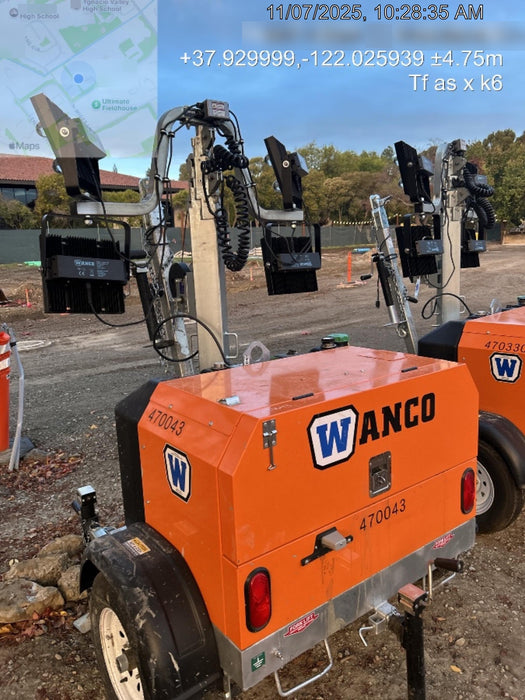 2024 Wanco WLTT-4MM4K Diesel, Deep Sea Controller, Shore Power Plug, Auto Start, (4) 350W LED Floodlights, 4kW Generator, 60 Gal Fuel Tank, 2" Ball, T3