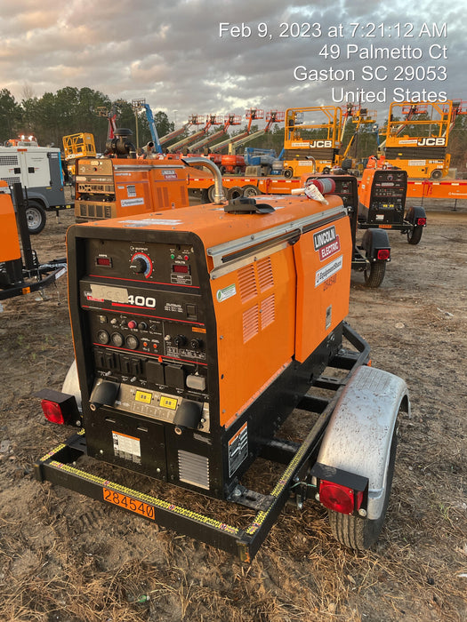 2022 Lincoln Electric LE400 Kubota V1505, Trlr, Cable Rack, Light Kit, ES Decals, T3