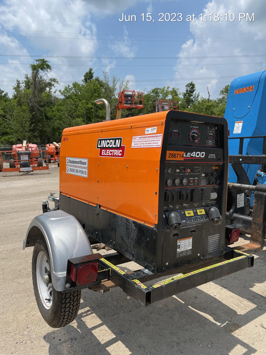 2022 Lincoln Electric LE400 Kubota V1505, Trlr, Cable Rack, Light Kit, ES Decals, T3