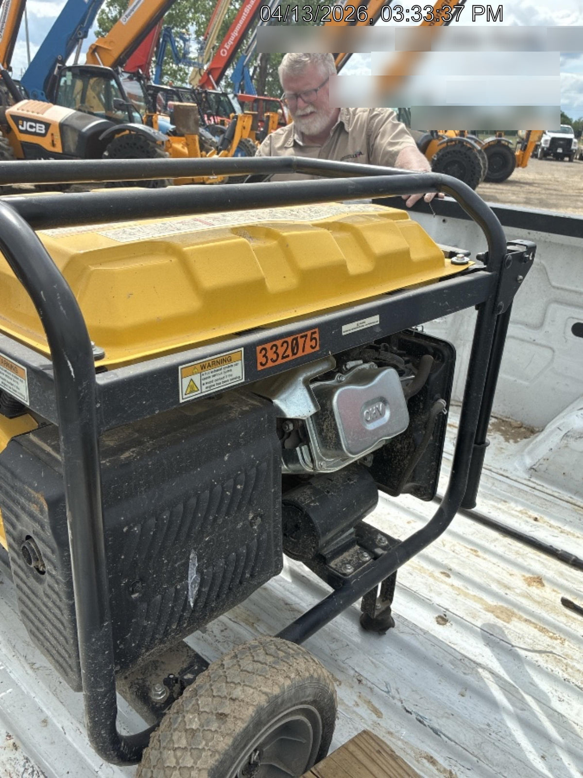 2023 Atlas Copco P6500W 5.5kW, AC390FD Gasoline Engine, Wheel & Handle Kit, (2) 120V Duplex 15A + (1) 120/240V 30A Twist Lock