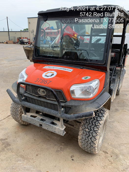 2019 Kubota RTV-X1140W-H 4wd Utility Cart, LED Strobe, Windshield Tempered Glass, Plastic Canopy, Wire Harness Kit, Backup Alarm