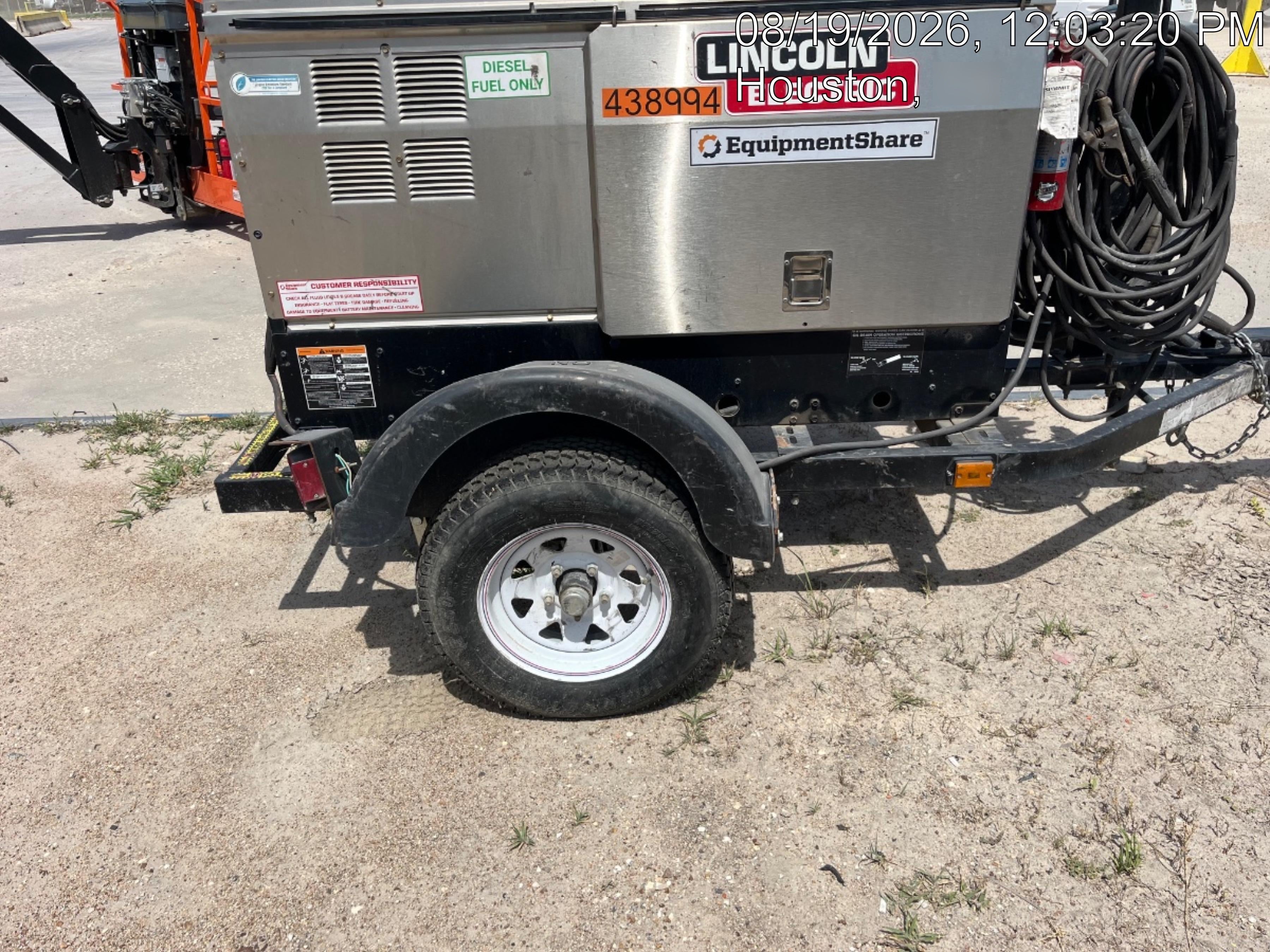 2024 Lincoln Electric LE400 Kubota V1505, Trlr, Cable Rack, Light Kit, ES Decals, T3