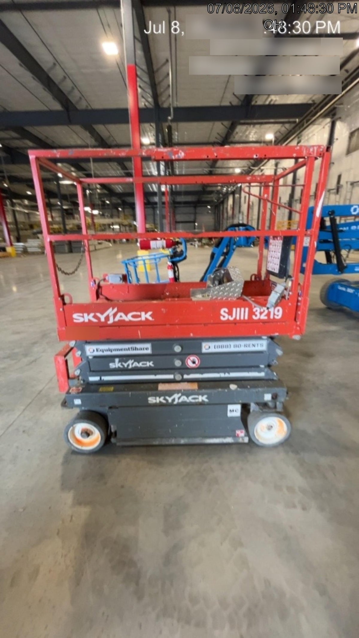 2018 Skyjack SJIII-3219 Standard Rental Specs
