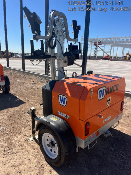 2024 Wanco WLTT-4MM4K Diesel, Deep Sea Controller, Shore Power Plug, Auto Start, (4) 350W LED Floodlights, 4kW Generator, 60 Gal Fuel Tank, 2" Ball, T3