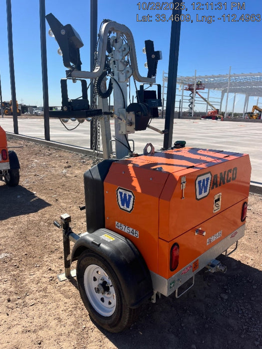 2024 Wanco WLTT-4MM4K Diesel, Deep Sea Controller, Shore Power Plug, Auto Start, (4) 350W LED Floodlights, 4kW Generator, 60 Gal Fuel Tank, 2" Ball, T3