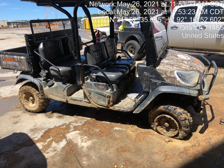 2020 Kubota RTV-X1140RL-A 4wd Utility Cart, Diesel, 4 Seat, LED Strobe, Windshield Polycarbonate HC, Plastic Canopy, Wire Harness Kit, Backup Alarm