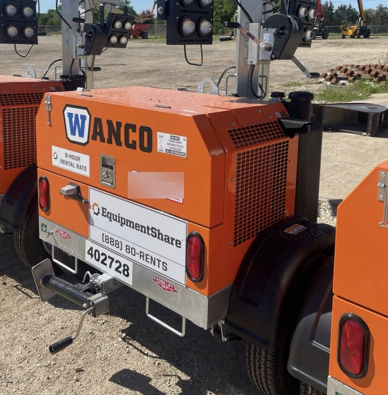 2024 Wanco WLTT-4MM4K Diesel, Deep Sea Controller, Shore Power Plug, Auto Start, (4) 350W LED Floodlights, 4kW Generator, 60 Gal Fuel Tank, 2" Ball, T3