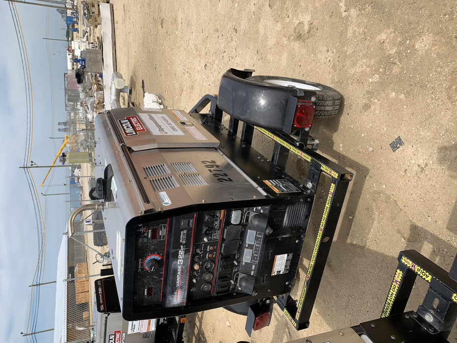 2019 Lincoln Electric Vantage 322 Lincoln Vantage 322 Welder w/Trailer, Light Kit, Cable Rack