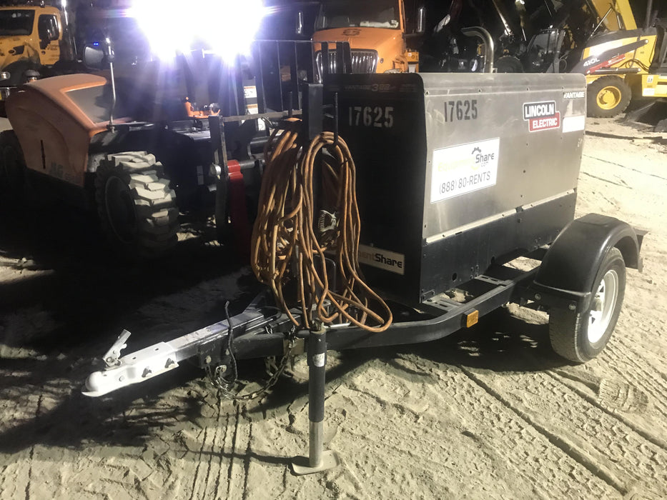 2018 Lincoln Electric Vantage 322 Lincoln Vantage 322 Welder Ready Pak 3 - Vantage 322, Trailer, Fender and light kit, Cable rack